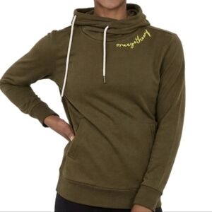 Orange Theory Orangetheory Green Sweatshirt Pullover Hoodie Mock Neck XS
